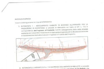 Progetto dei lavori sulla SP113
