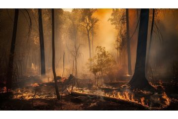 bosco in fiamme