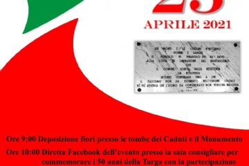 25 Aprile 2021 - 76° Anniversario della Liberazione